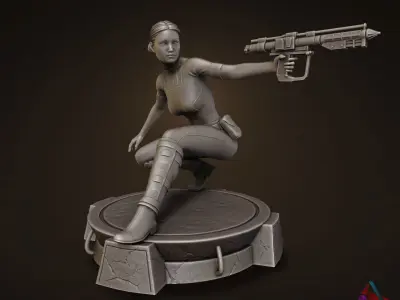 Padme Amidala - Starwars 3D print model purchase
