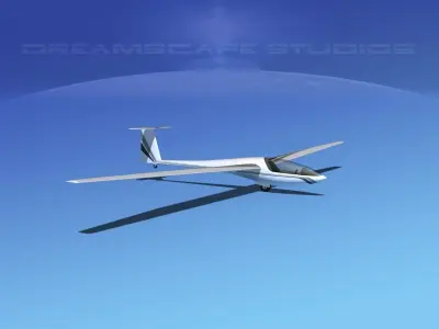 DG-400 15-Metre Motorglider V02 3D model