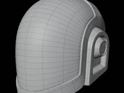 Robot Helmets 3D Model Free low-poly 3D model