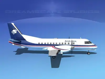SAAB 340 AeroLitoral 3D model