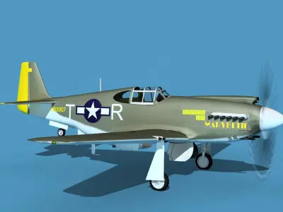 North American A-36A Apache V01 USAAF 3D model
