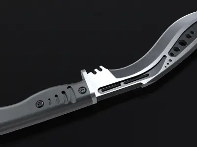 M48-kurki-Knife Low-poly 3D model