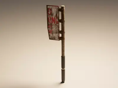 Apocalypse Axe Free low-poly 3D model