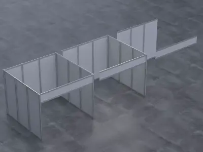 Modular Exhibition Stands Base Free 3D model