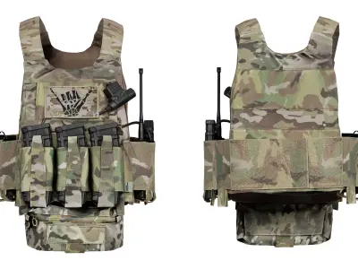 FERRO CONCEPTS THE SLICKSTER VEST Low-poly 3D model