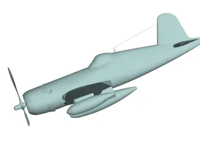 Vought F4U Corsair 3D model