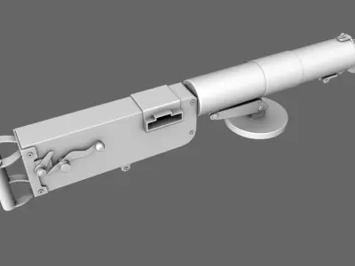 German Mashine Gun MG 08 Free 3D model