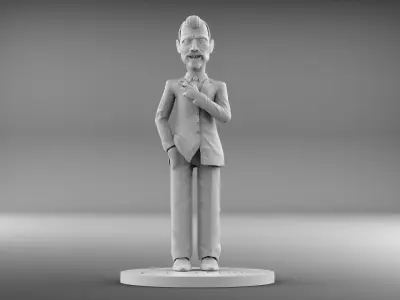 THE TWILIGHT ZONE - ROD SERLING FIGURE 3D PRINT MODEL  3D print model