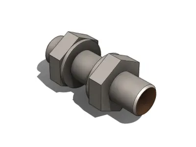 Sensor Balluff Indutivo M12x1 BES00 Inductive Balluff Sensor 3D model