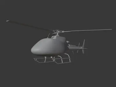 Airbus H125 3D print model