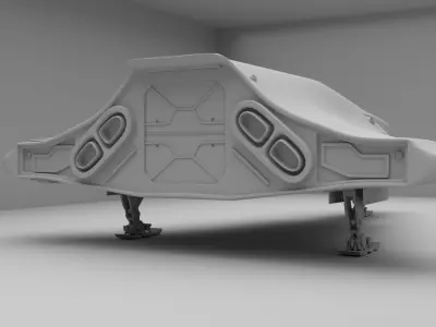 Sci-Fi Spaceship - DeLacy Cutlass Mk1 3D model