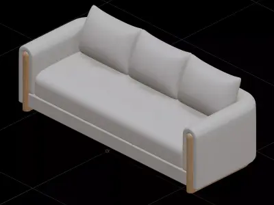 Sofa Furniture 3D model purchase