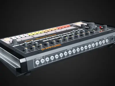 TR-808 High Poly Model 3D model