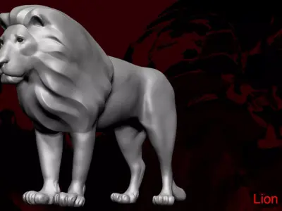 lion model 3D model