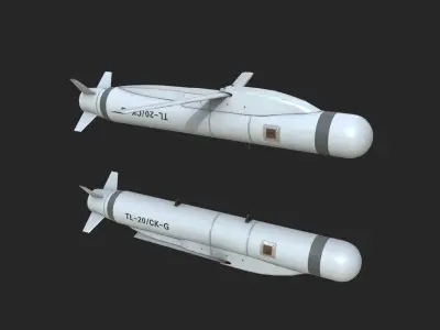 TL-20 TL20 glide bomb Low-poly 3D model
