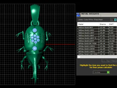 BEETLE INSECT PENDANT 3D PRINTABLE MODEL 3D print model