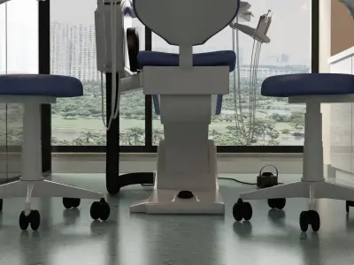 Dental Opearting Room and Lobby 3D model