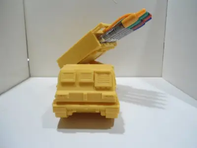 Missiles launcher truck pen and pencil holder 3D print model