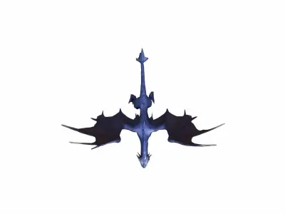 High Render Bahamut Is A Legendary God Like Dragon  3D model