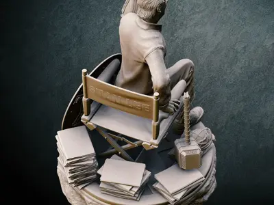 Stan Lee Tribute Statues 3D Model Ready to Print STL 3D print model