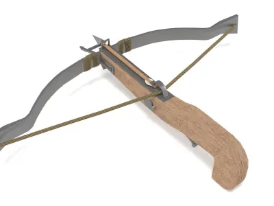 Cross bow low poly pbr 3D model