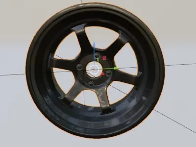 FREE RIM VOLK TE37 Car Free 3D model