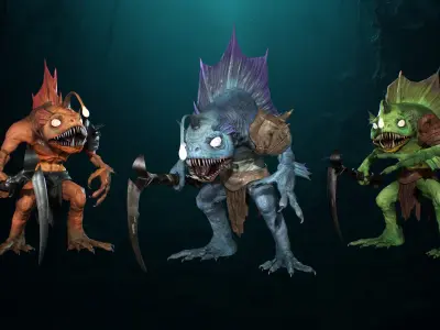 Murloc 2 Low-poly 3D model