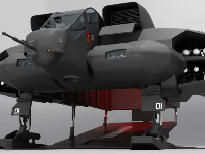 Aliens USMC Dropship Free 3D model