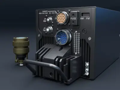 ARC-186 Avionics Set CAD 3D model