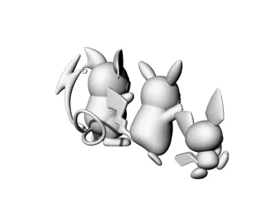 pokemon evolutions 3D print model