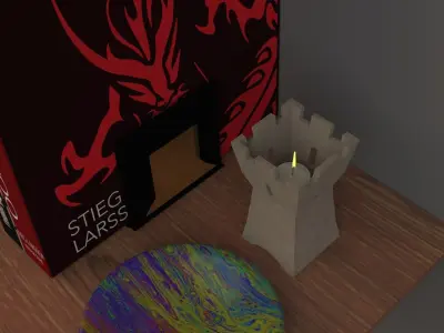 Shelf 1 tealights Free 3D model