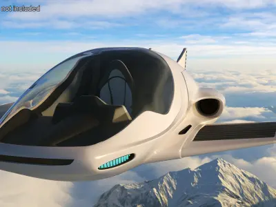 Futuristic Air Concept Car 3D model