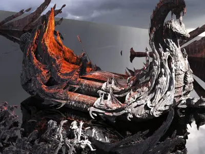 Kharon the Ferryman Underworld Kit bash 3D model