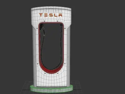 Tesla Supercharger 3D model
