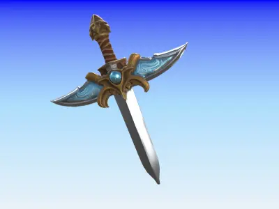 Sword 3D Low-poly 3D model buy