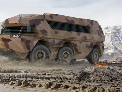 CherAn BTR Camper 02 Free 3D model