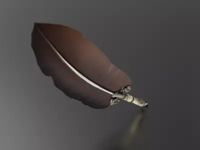 Feather Pen 3D print model