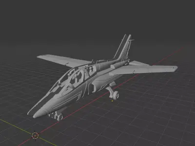 AJ-01 Advanced Jet Trainer Light Attack Aircraft 3D print model