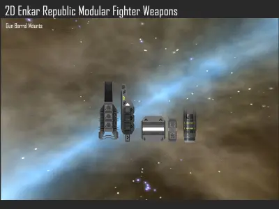 2D Enkar Republic Modular Fighter Weapons Texture