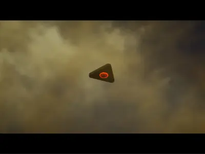 TR3B TRIANGLE UFO 3D model