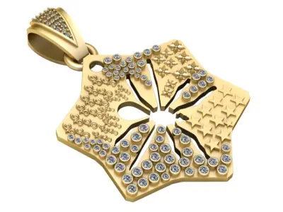 INSECT DIAMOND PENDANT 3D PRINTABLE MODEL 3D print model