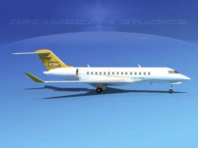 Bombardier Global 5000 V01 3D model
