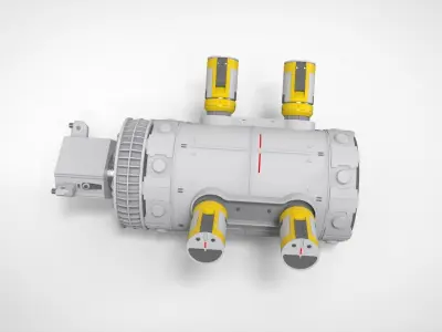 sci-fi Architecture kitbash 45 3D model