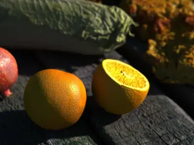 28 Food items - Cinematic LODs - 4K PBR Low-poly 3D model