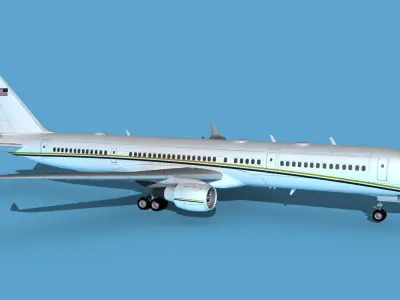 Boeing C-32B Unmarked SOG V01 3D model