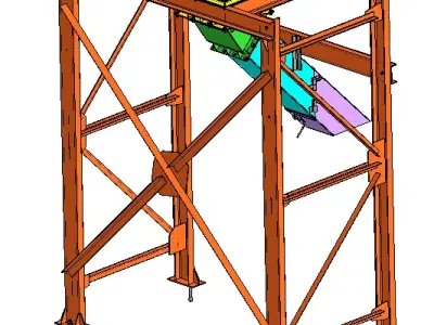 Big-Bag wrecker with hopper 3D model