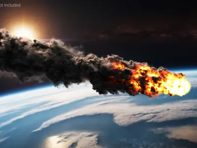 Meteor Trail VDB For Blender 3D model