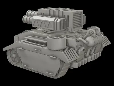 Concept Tank 3 - Only Mesh 3D model