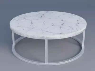 Coffee Table Low-poly 3D model 19