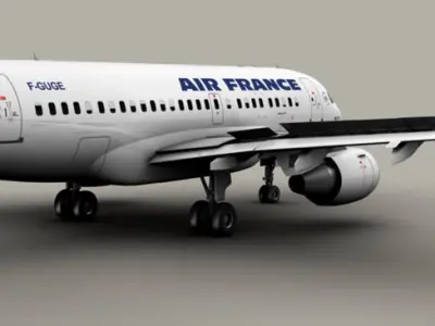Airbus A318 Air France 3D model
